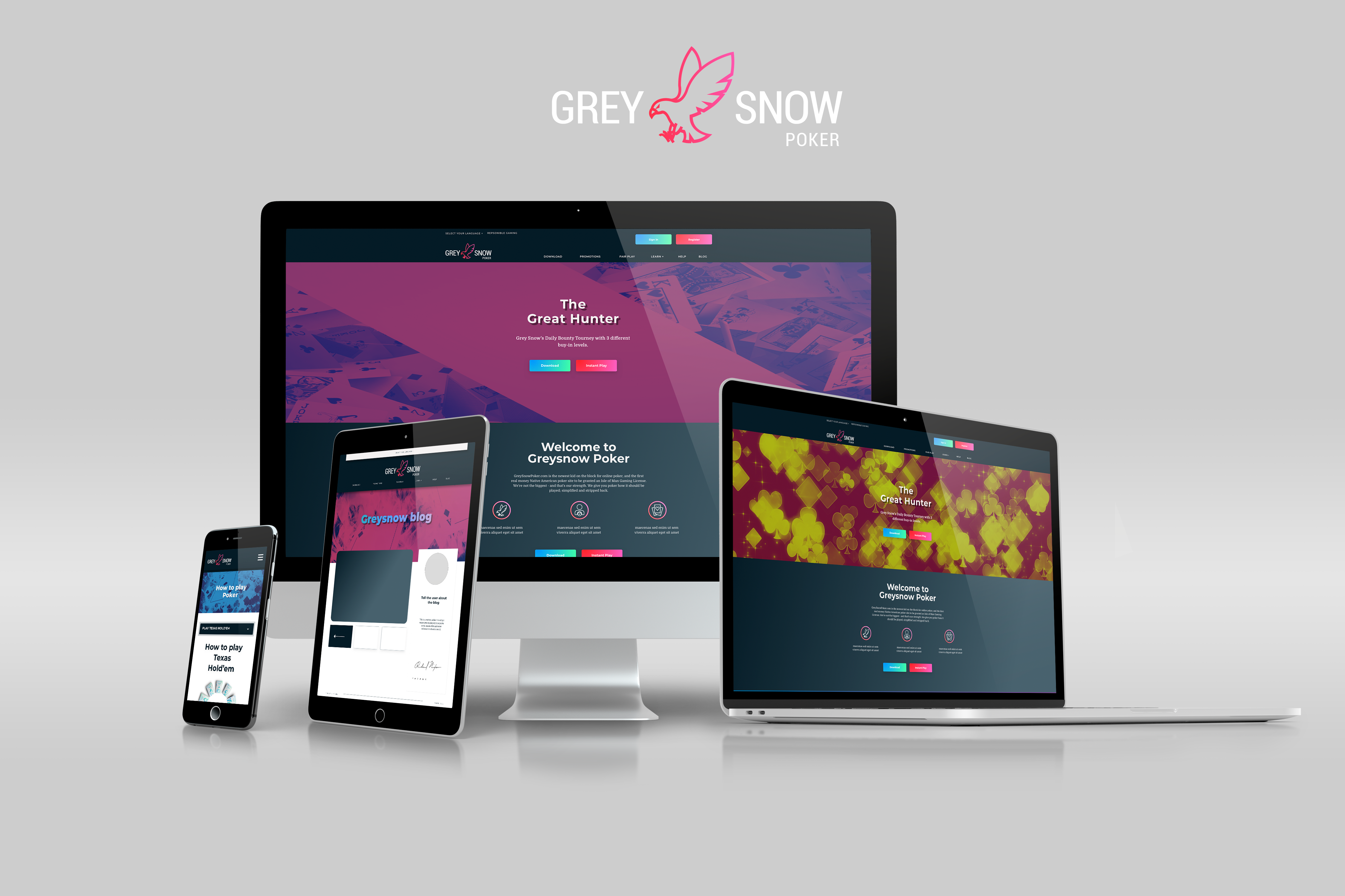 greysnow poker background