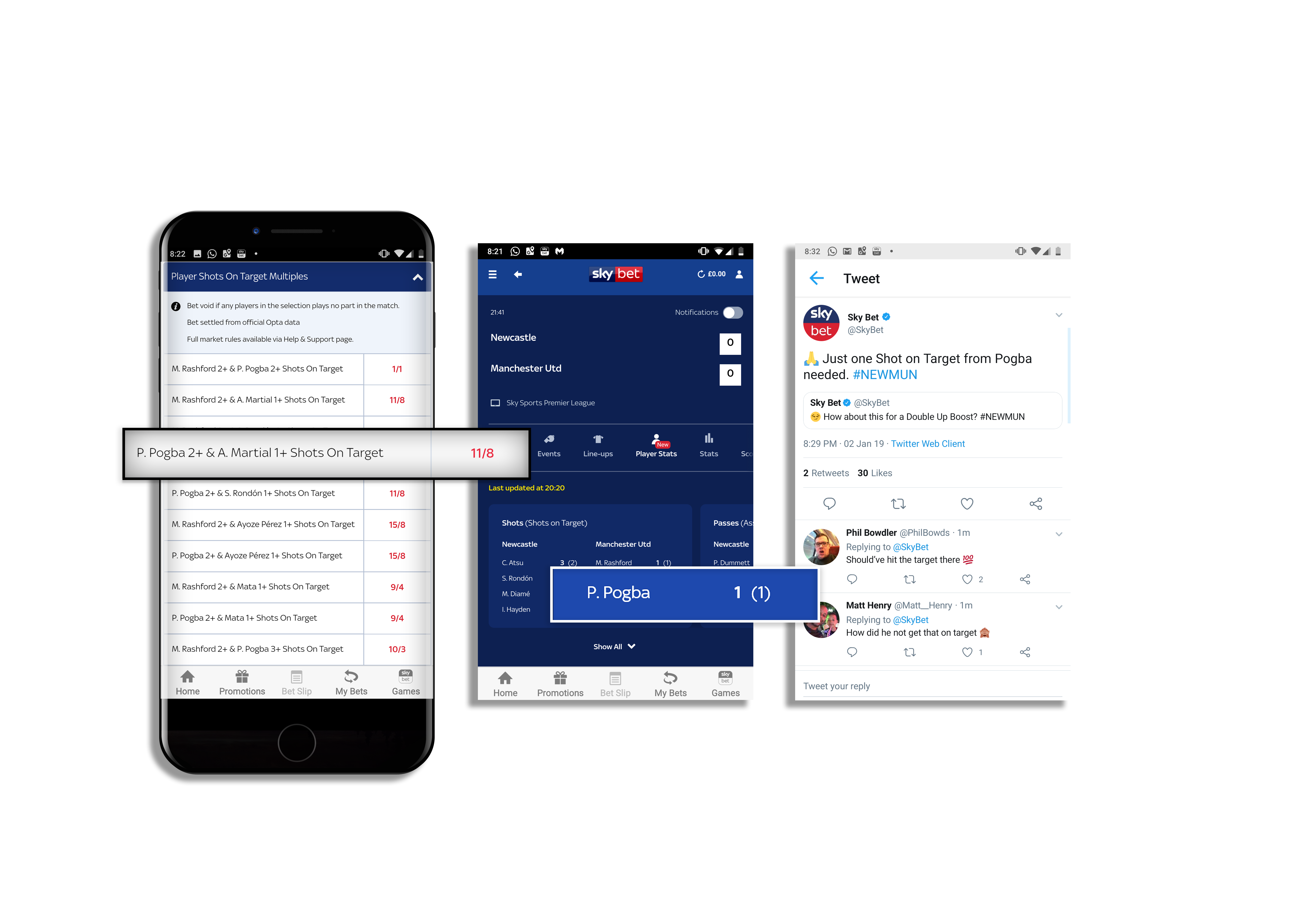 Sky Bet - Fast Player Statistics