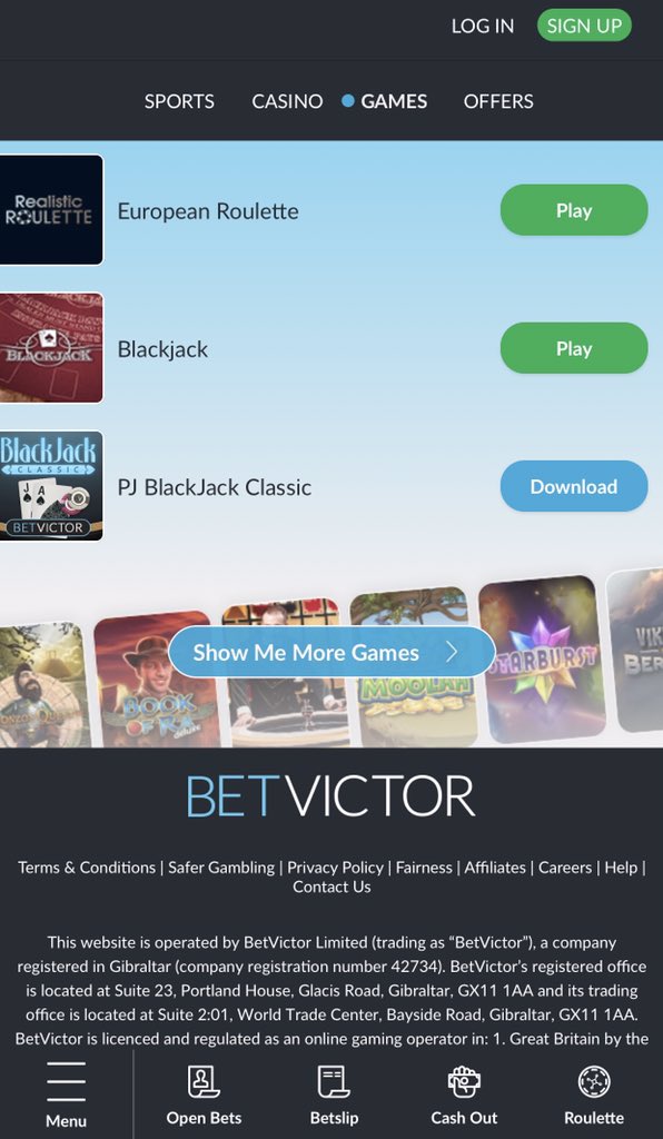 The new BetVictor iOS app with native games 