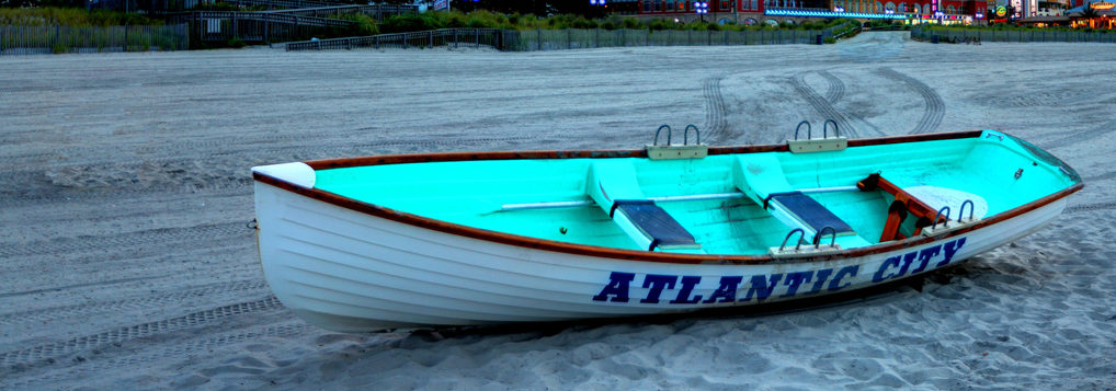 Atlantic City, New Jersey, a resort city in the northeast known for its casinos, boardwalk and beach and is the home of the Miss America Pageant.