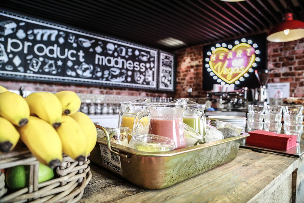 The Heart of Vegas coffee shop at Product Madness' London office